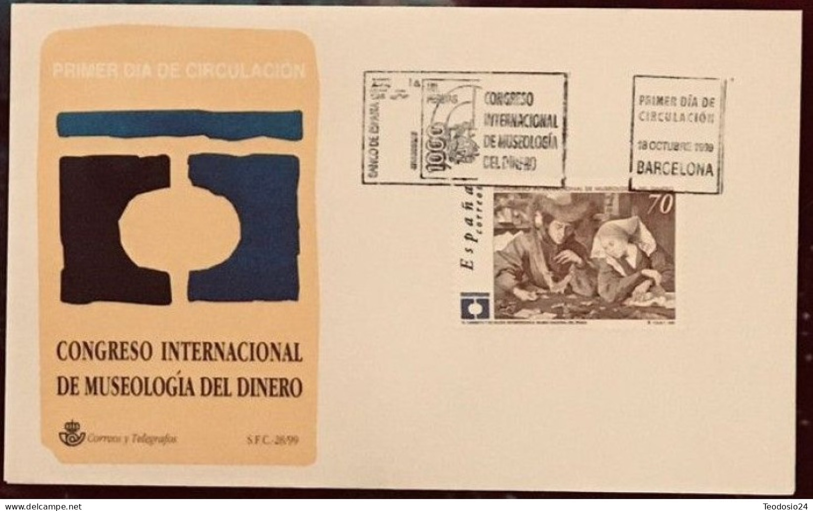 FDC  1999.-  Congreso Internacional De Museologia Del Dinero. - FDC