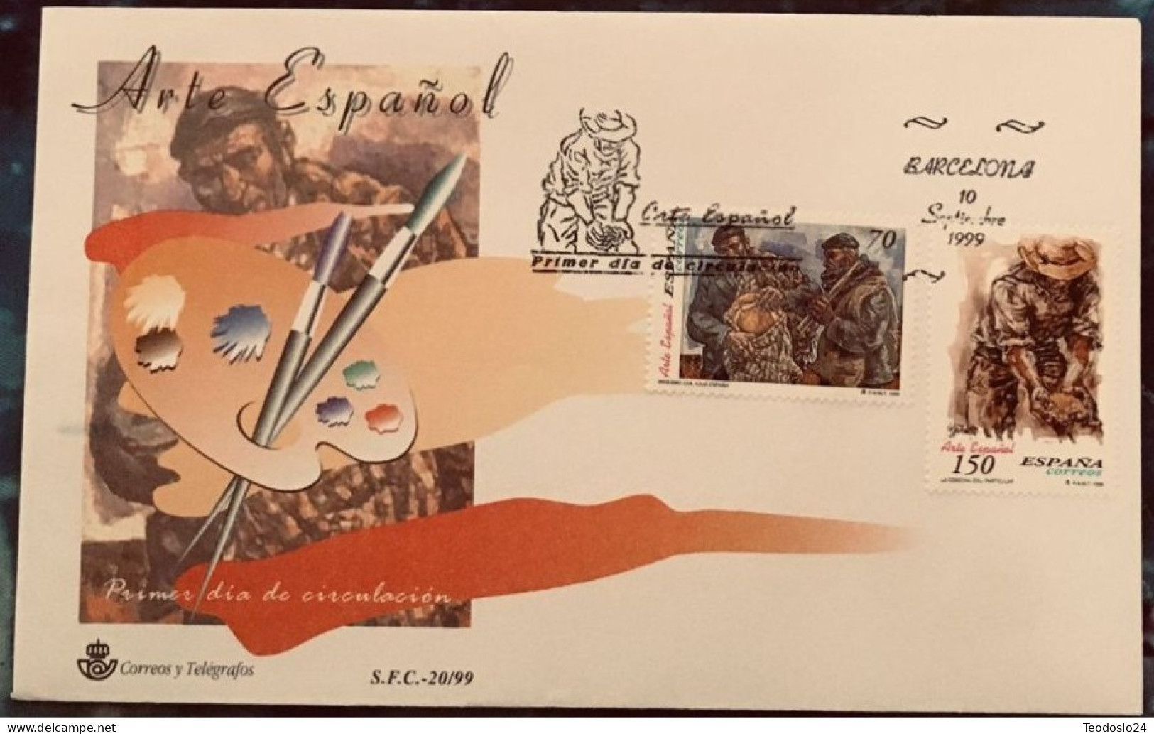 FDC  1999.- ARTE ESPAÑOL - FDC