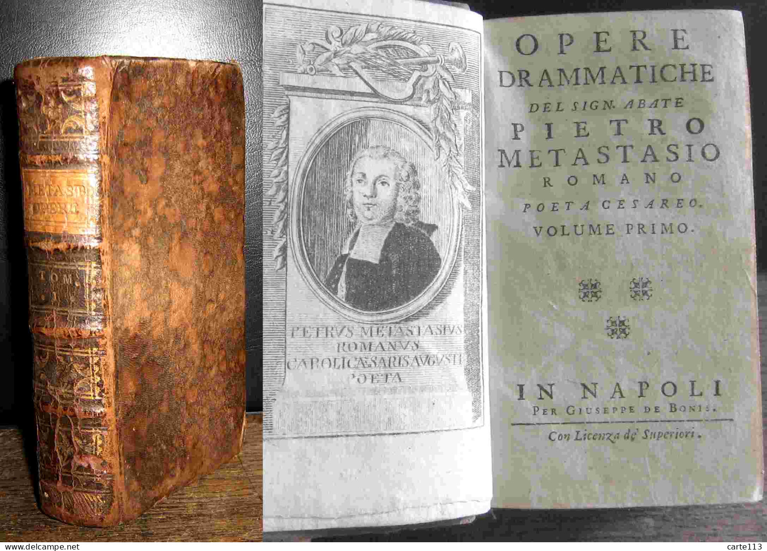METASTASIO Pietro - OPERE DRAMMATICHE DEL SIGN. ABATE PIETRO METASTASIO ROMANO POETA CESA - 1701-1800