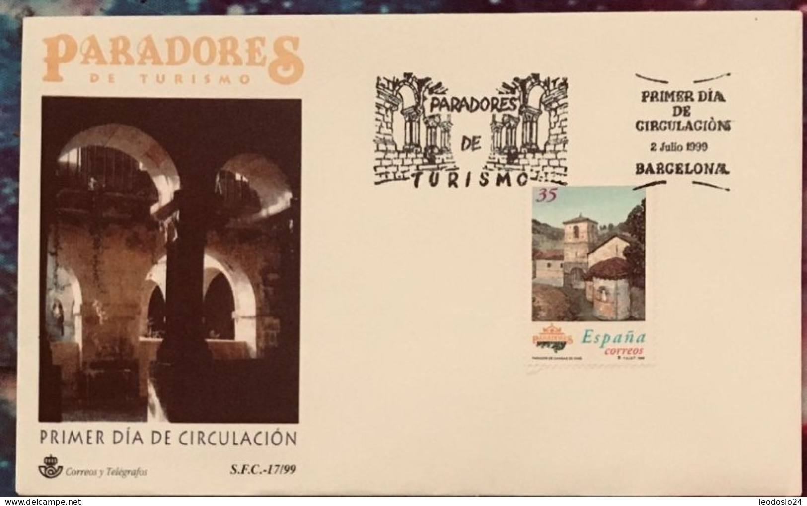 FDC  1999.- PARADORES. CANGAS DE ONIS. - FDC