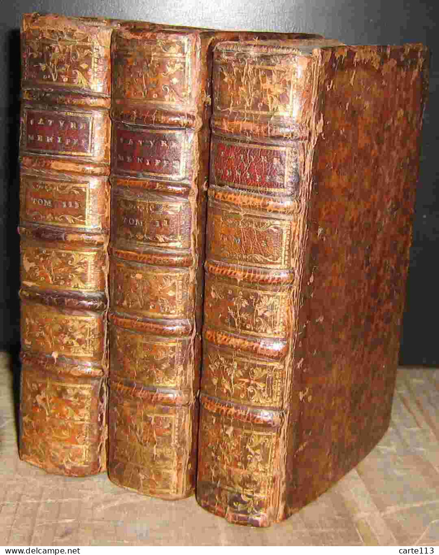 ANONYME  - SATYRE MENIPPEE - 3 VOLUMES - 1701-1800