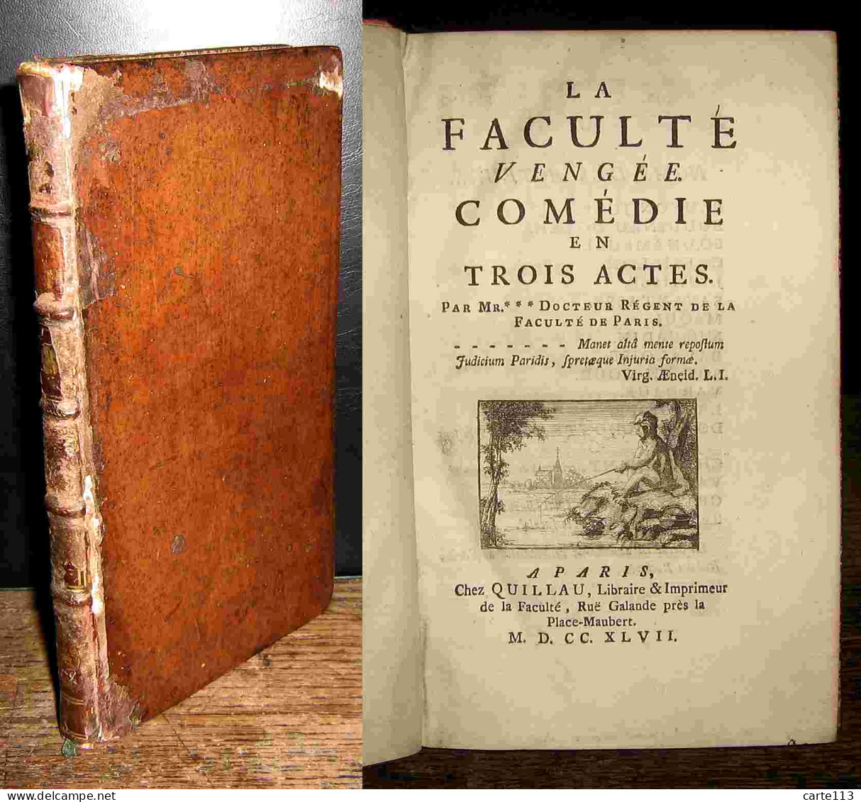 LA METTRIE Julien Offray De - LA FACULTE VENGEE - 1701-1800