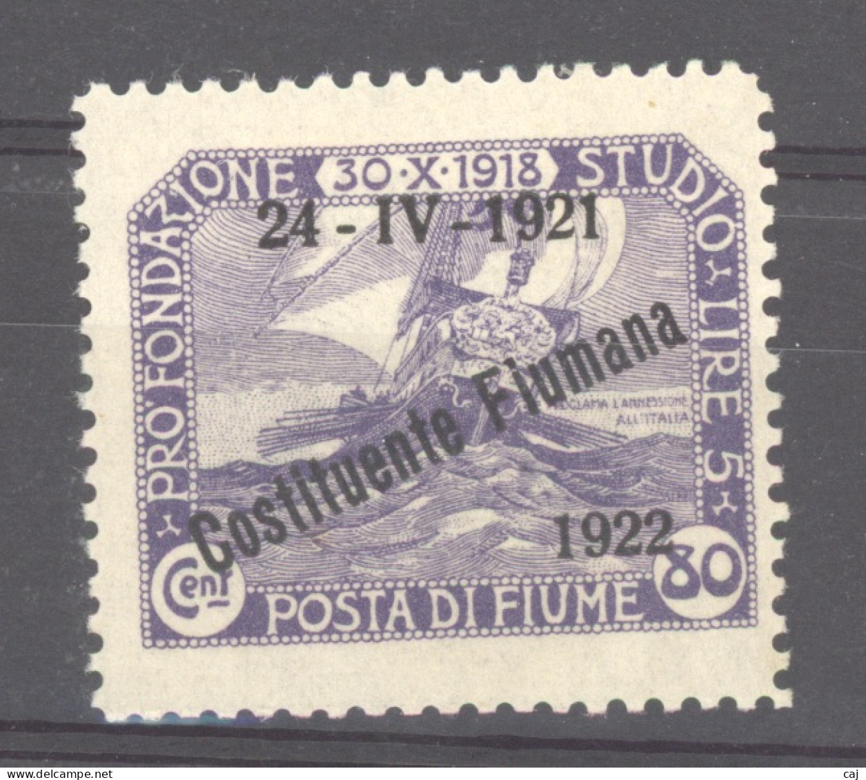 Italie  -  Fiume  :  Yv 165  * - Fiume