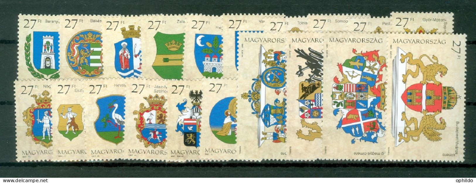 Hongrie  Timbres Des BF 238 à 241  Ou  Michel  4424/4443   * *   TB   - Unused Stamps