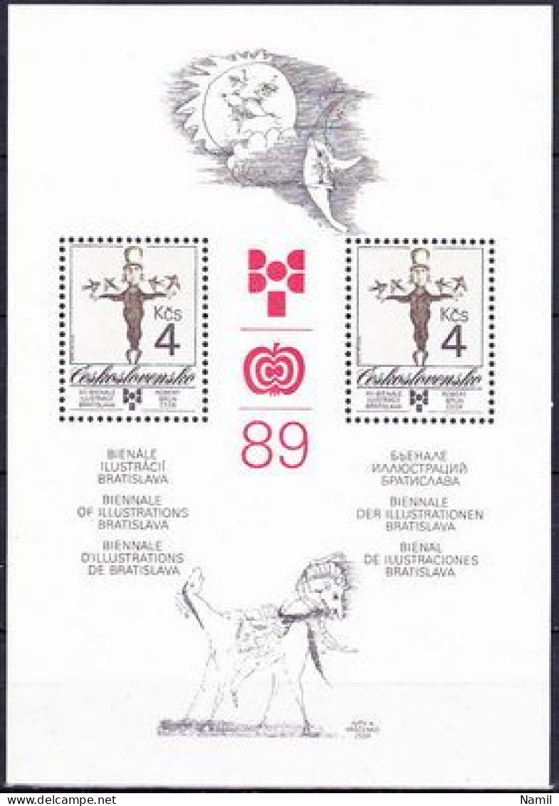 ** Tchécoslovaquie 1989 Mi 3016 - Bl.94 (Yv BF 87), (MNH)** - Unused Stamps