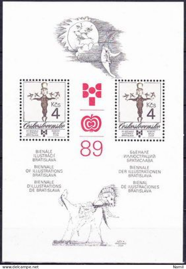 ** Tchécoslovaquie 1989 Mi 3016 - Bl.94 (Yv BF 87), (MNH)** - Ongebruikt