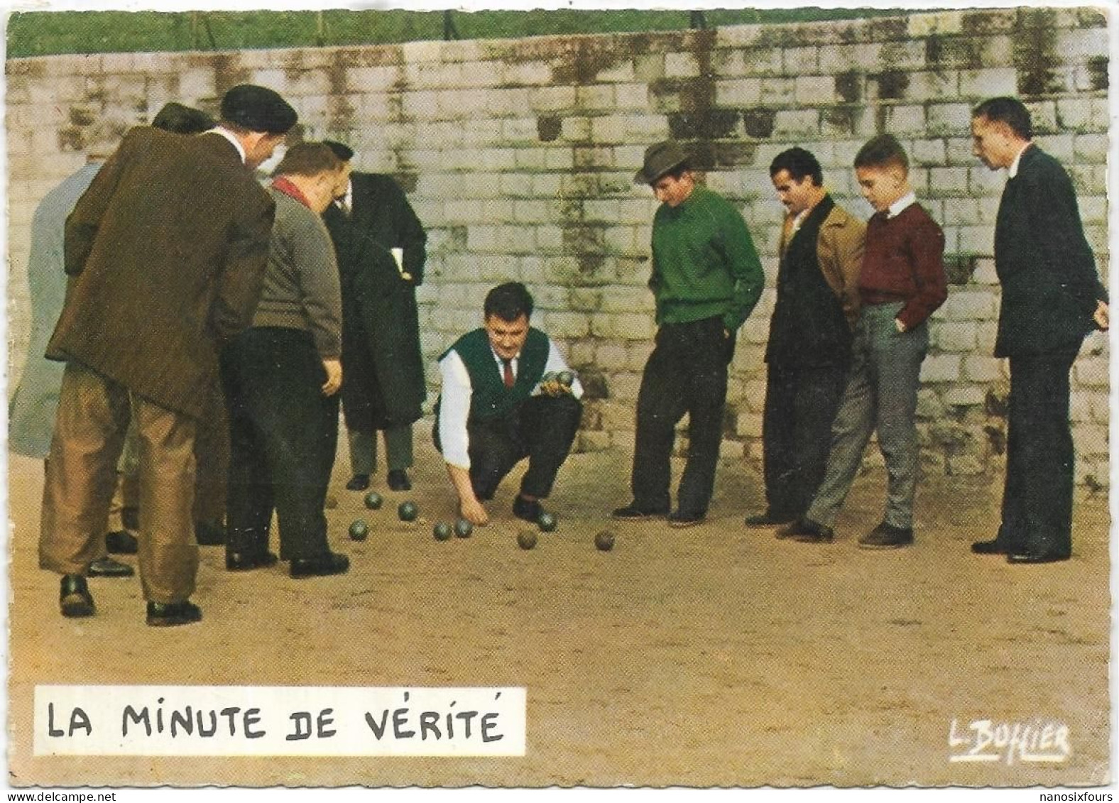 SPORTS. PETANQUE.  LA MINUTE DE VERITE. CARTE ECRITE - Bocce