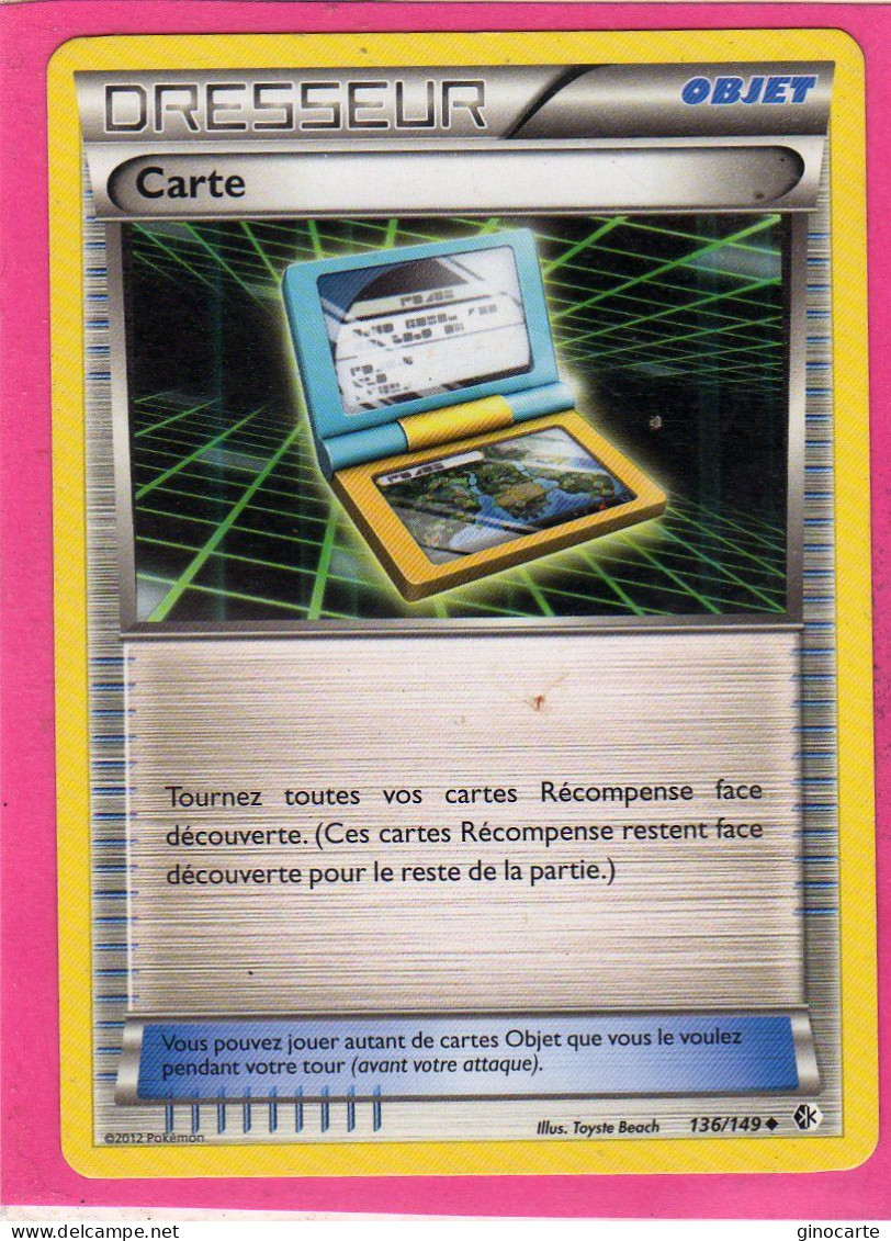 Carte Pokemon Francaise 2012 Noir Et Blanc Frontieres Franchies 136/149 Carte Bon Etat - Black & White