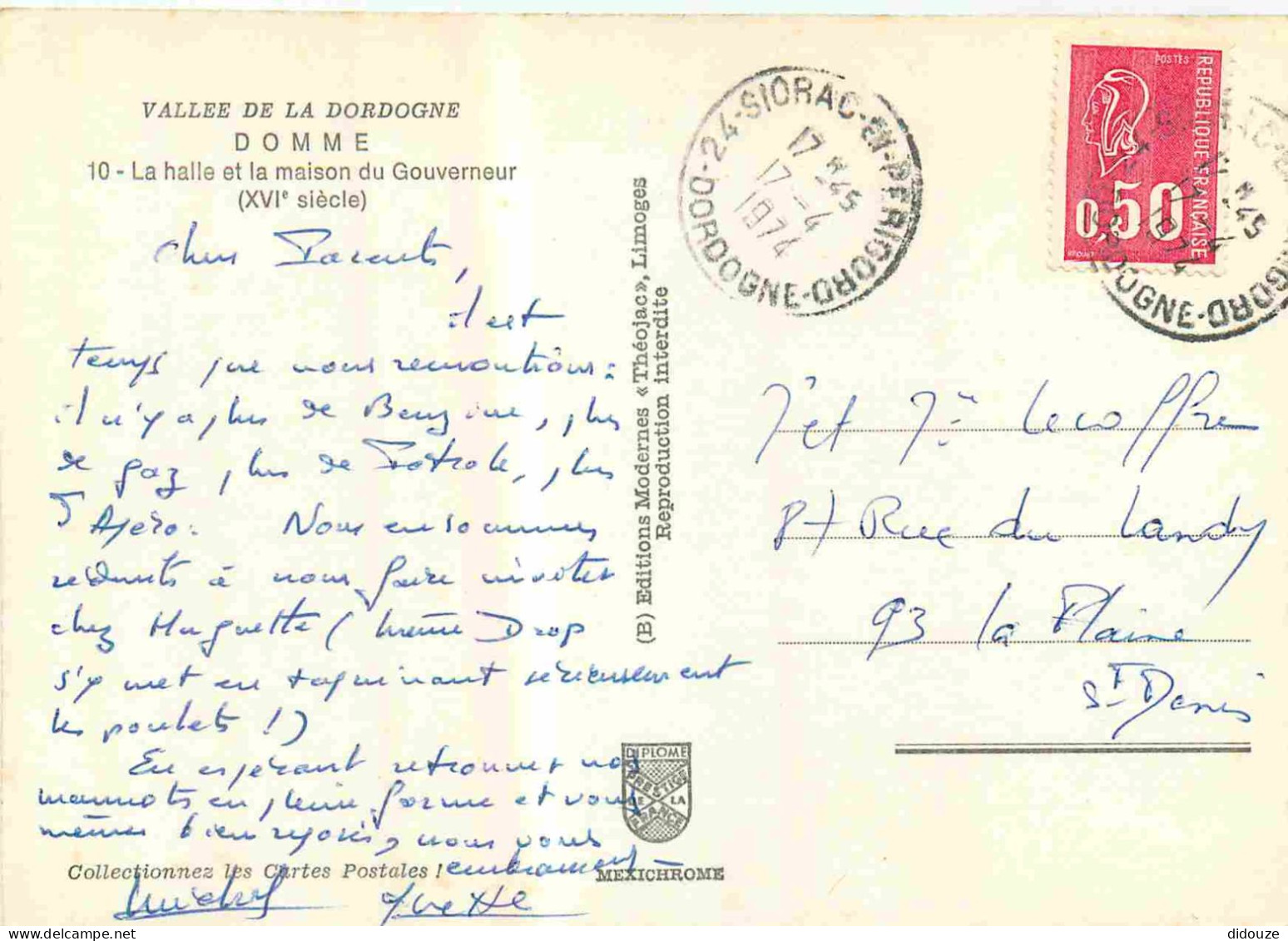 24 - Domme - Maison Du Gouverneur - CPM - Voir Scans Recto-Verso - Domme