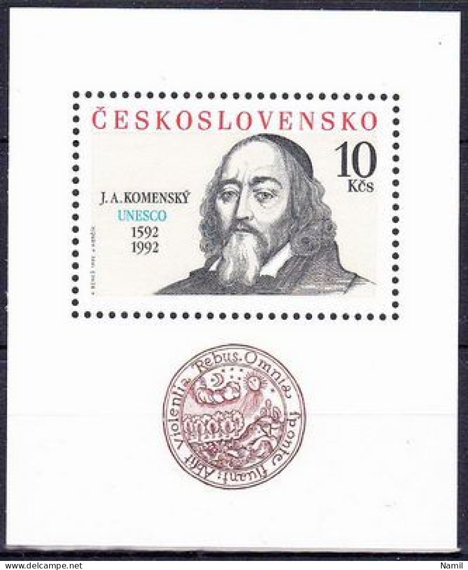 ** Tchécoslovaquie 1992 Mi 3110 - Bl.96 (Yv BF 89), (MNH)** - Neufs