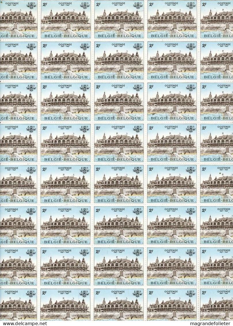 TIMBRE  ZEGEL STAMP BELGIQUE PLANCHE 40 X LE No 1418 OSTENDE  XX - Zonder Classificatie