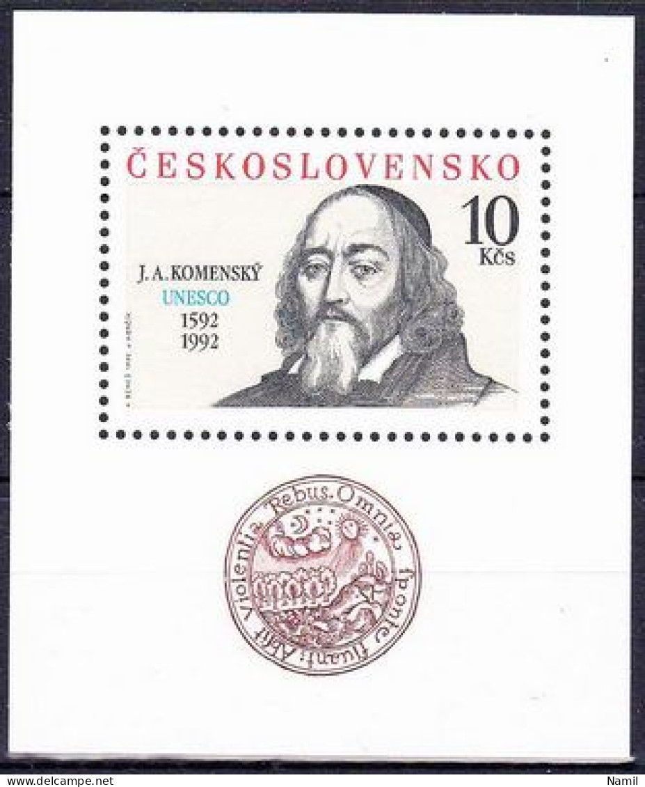 ** Tchécoslovaquie 1992 Mi 3110 - Bl.96 (Yv BF 89), (MNH)** - Unused Stamps