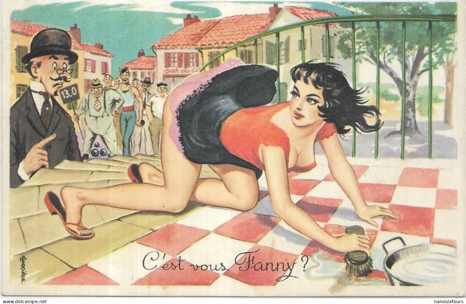 SPORTS. PETANQUE.C EST VOUS FANNY. CARTE ECRITE - Petanque