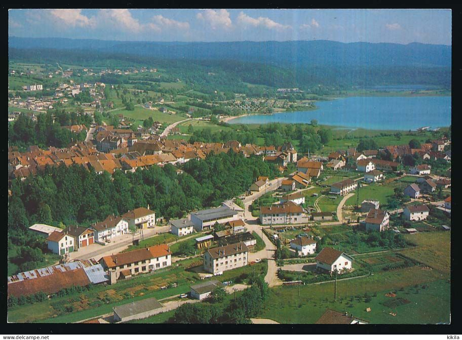 CPSM / CPM 10.5 X 15 Jura CLAIRVAUX-les-LACS Vue Aérienne  Le Pays Et Le Lac - Clairvaux Les Lacs