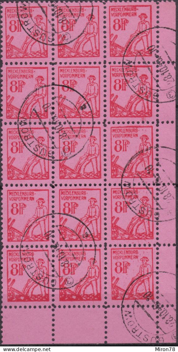 SBZ-Mecklenburg-Western Pomerania MiNr.11Y  Used Lot2 - Gebraucht