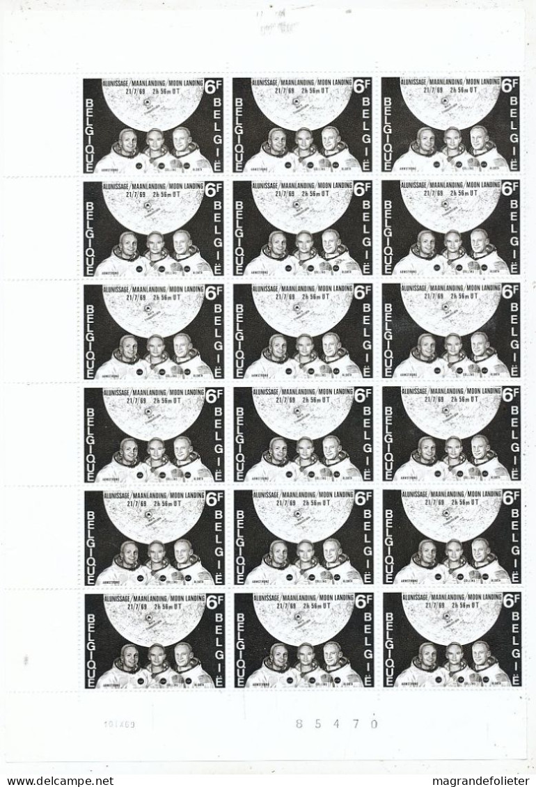 TIMBRE  ZEGEL STAMP BELGIQUE PLANCHE  18 X LE No 1508 ALUNISSAGE  XX - Zonder Classificatie