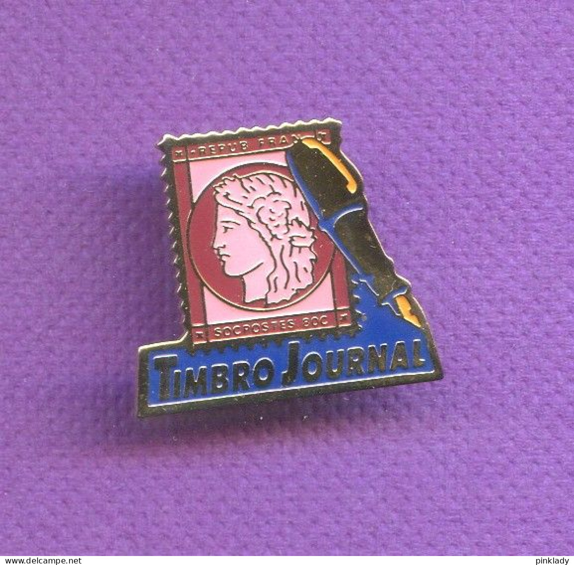 Rare Pins Theme La Poste Timbre Ceres Stylo Plume Q243 - Mail Services