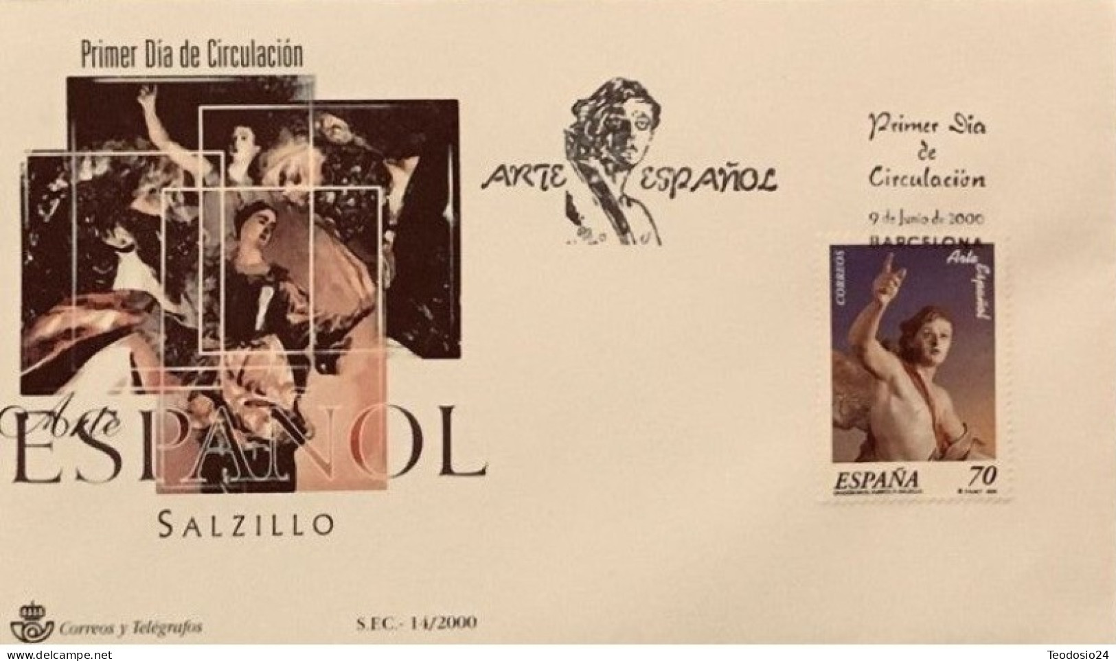 FDC  2000.-ARTE ESPAÑOL. SALZILLO. - FDC