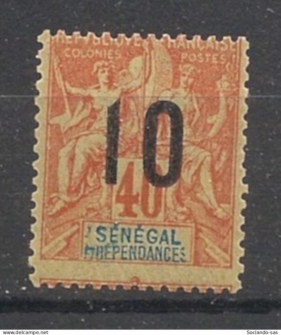 SENEGAL - 1912 - N°YT 50 - Type Groupe 10 Sur 40c - VARIETE S Tronqué - Neuf Luxe ** / MNH - Unused Stamps