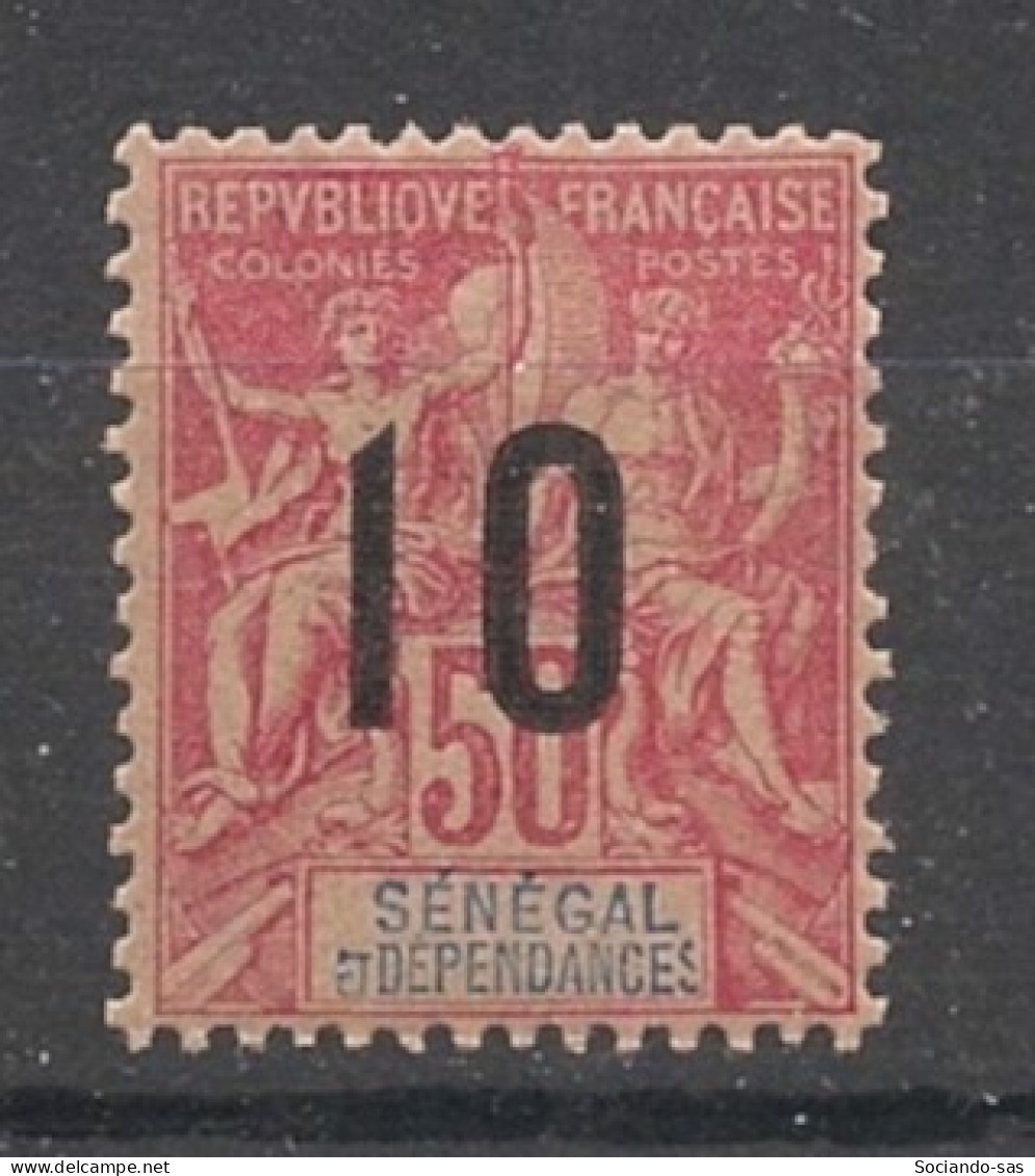 SENEGAL - 1912 - N°YT 51 - Type Groupe 10 Sur 50c - VARIETE S Tronqué - Neuf Luxe ** / MNH - Unused Stamps