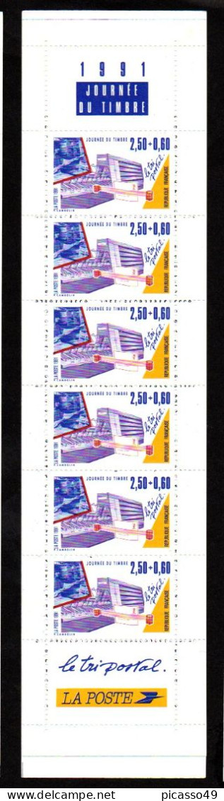 Carnet Journée Du Timbre 1991 N° 2689A Non Plié ( Voir Description ) - Dia Del Sello
