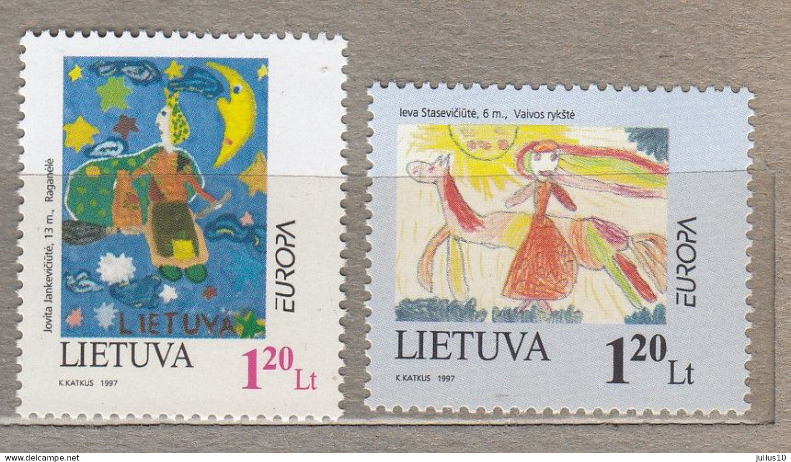 LITHUANIA 1997 Europa CEPT MNH(**) Mi 636-637 # Lt731 - Lithuania