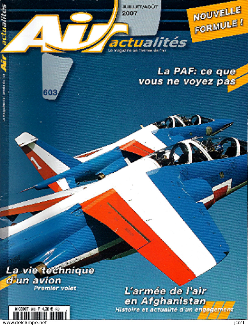 AIR ACTUALITE N° 603 Juillet-Aout 2007 Patrouille De France_rl19 - Aviazione