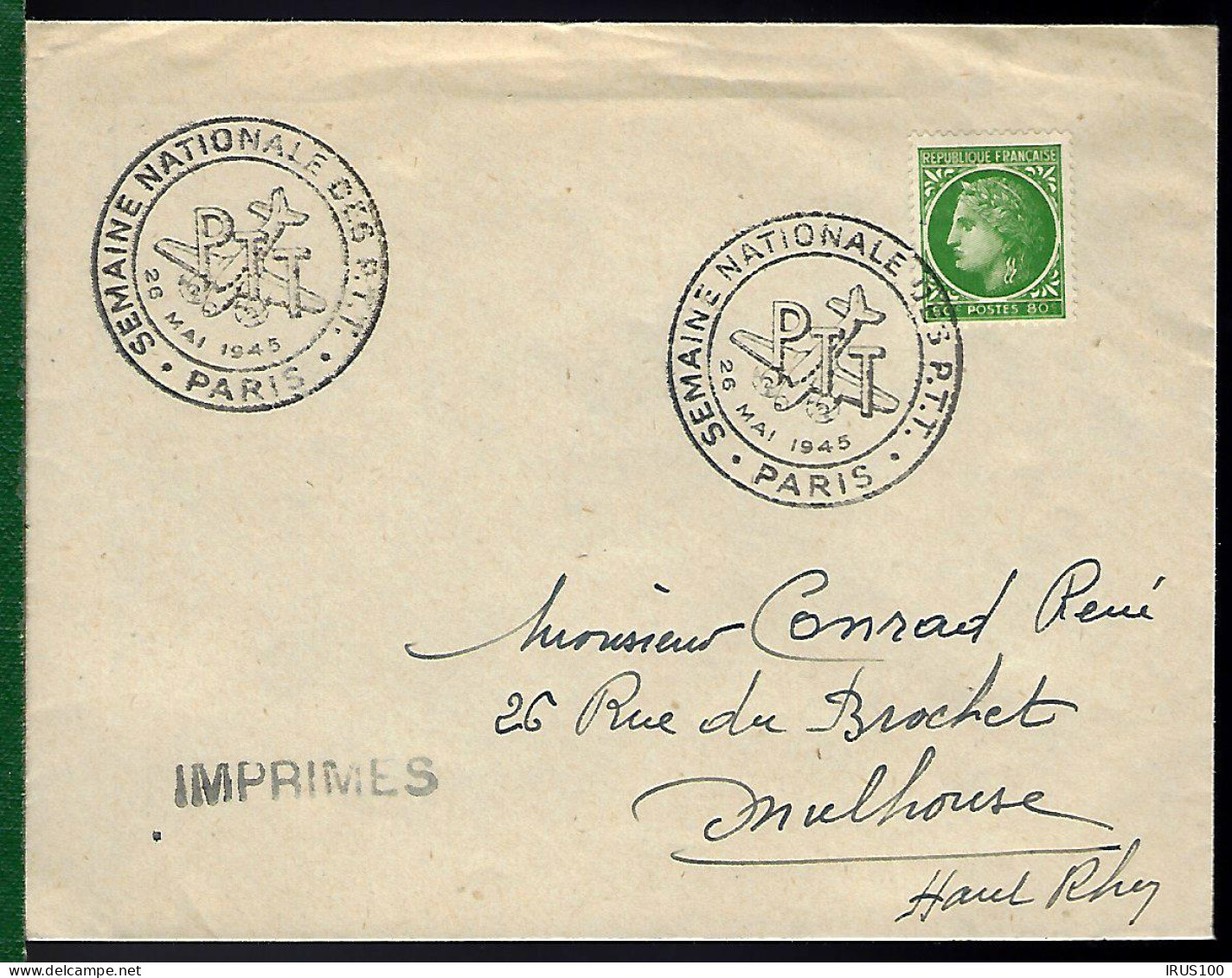 SEMAINE NATIONALE DES P.T.T - 1945 - CÉRÈS DE MAZELIN - Briefmarkenausstellungen