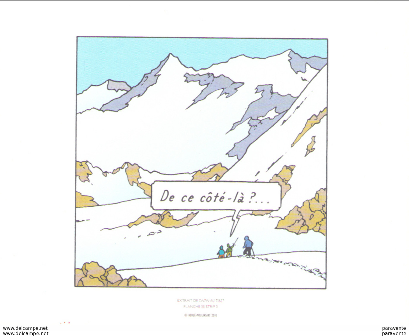 TINTIN : 3 Exlibris TINTIN AU TIBET Pour Ed MOULINSART 2010 - Illustrators G - I