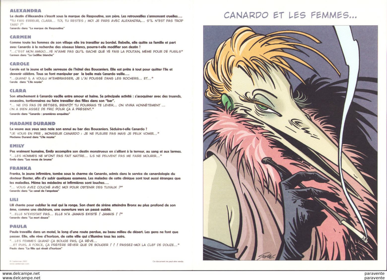 SOKAL : Exlibris CANARDO ET LES FEMMES - Illustratori P - R