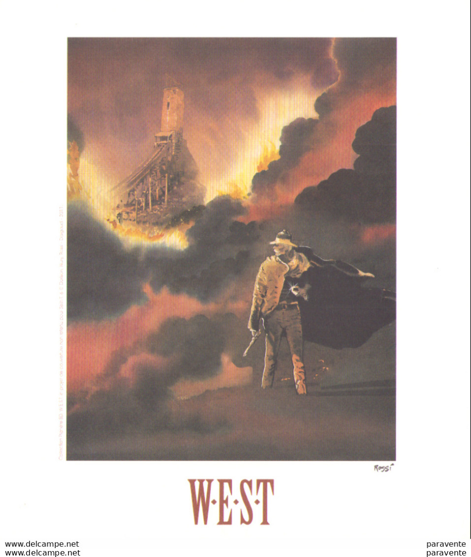 ROSSI : Exlibris PLANETE BD Pour WEST - Illustrateurs P - R