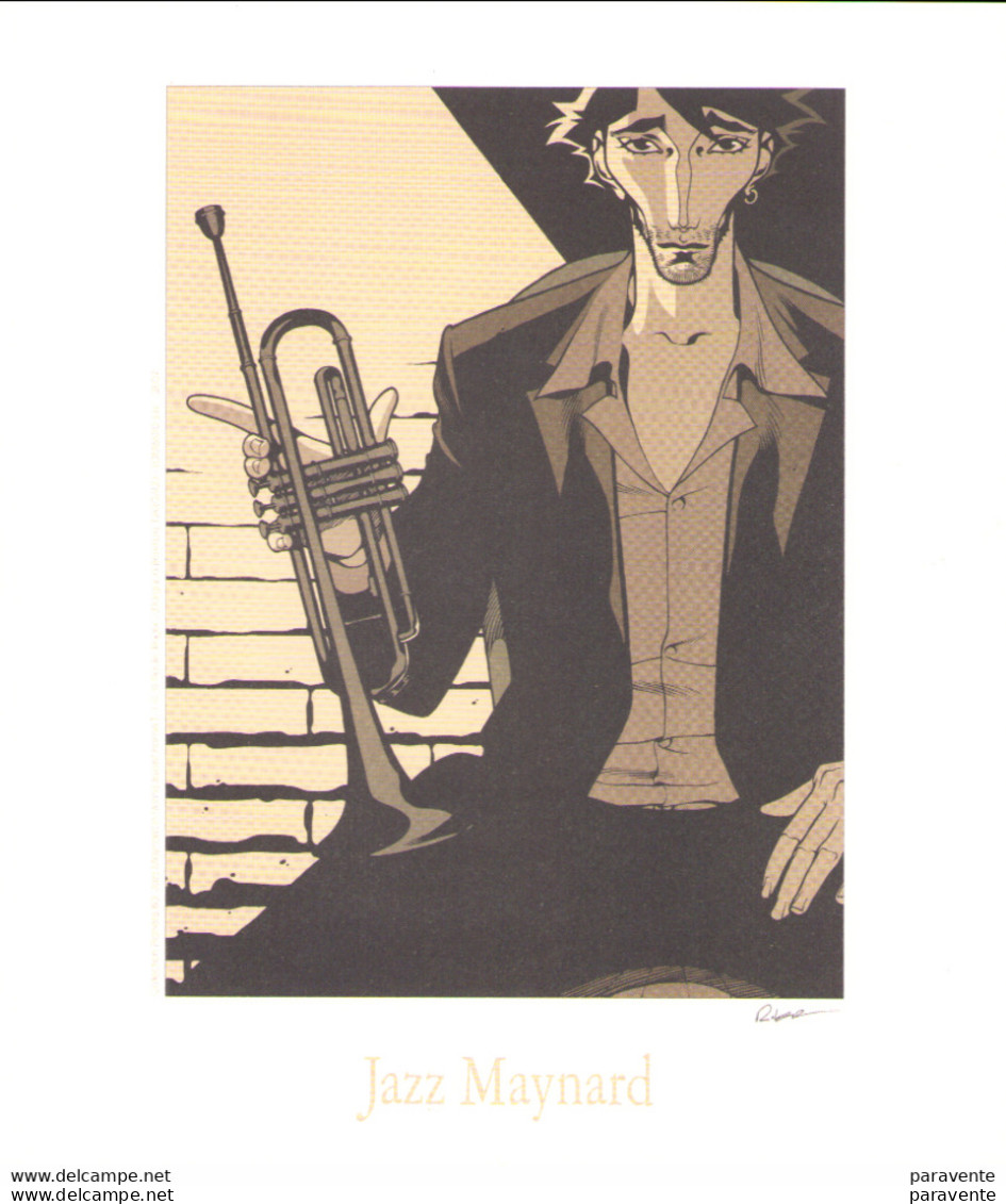 ROGER : Exlibris PLANETE BD Pour JAZZ MAYNARD - Illustrators P - R