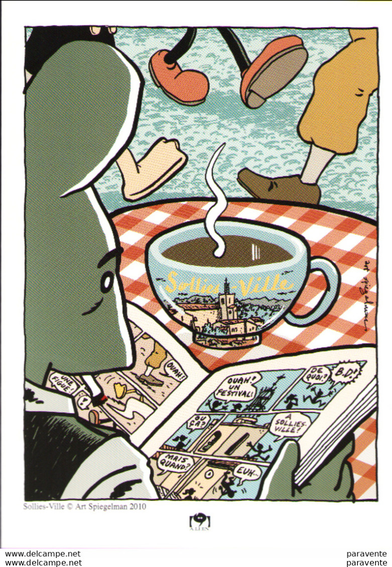 SPIEGELMAN : Carte Double Salon SOLLIES 2010 - Illustratori P - R