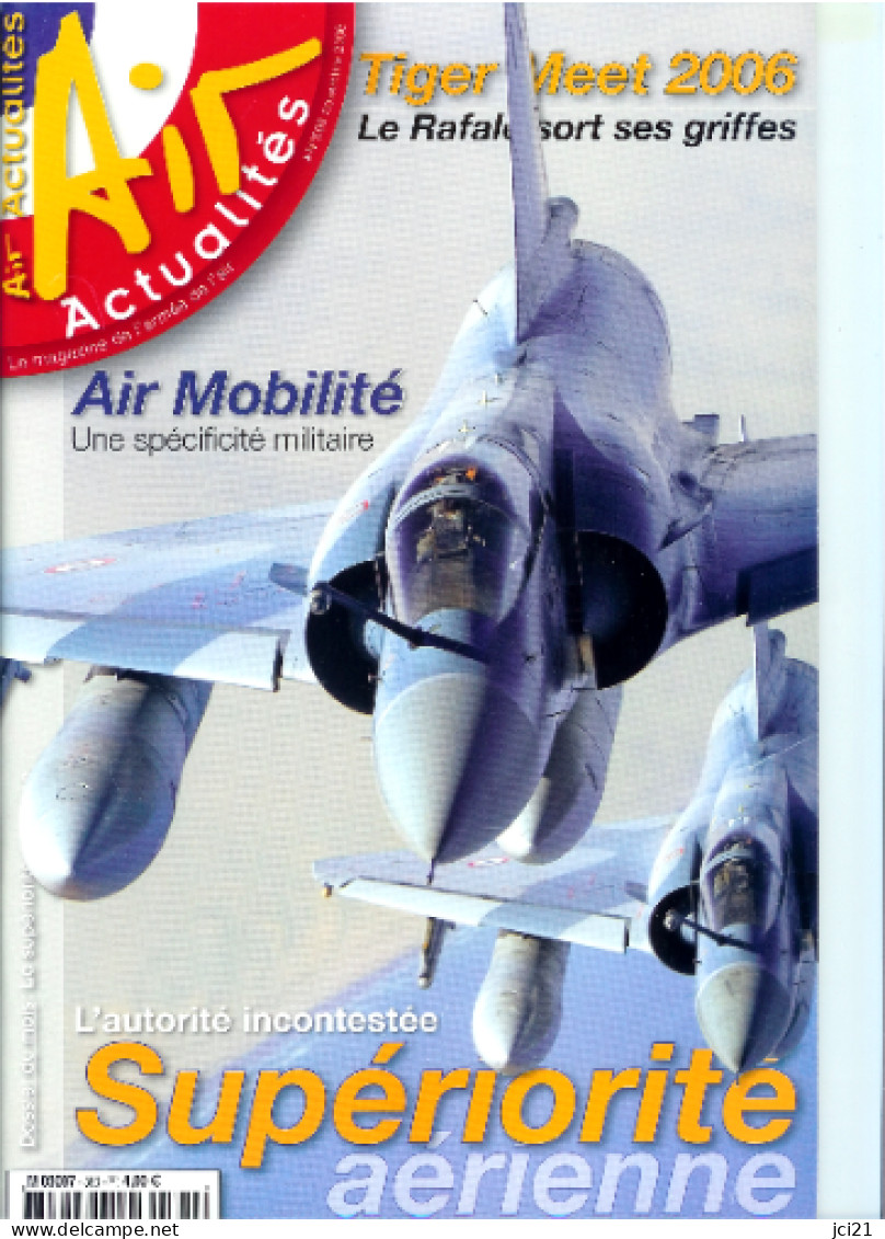 AIR ACTUALITE N° 596 De Novembre 2006 [Avion (Poster Central - Rafale)]_rl16 - Aviation