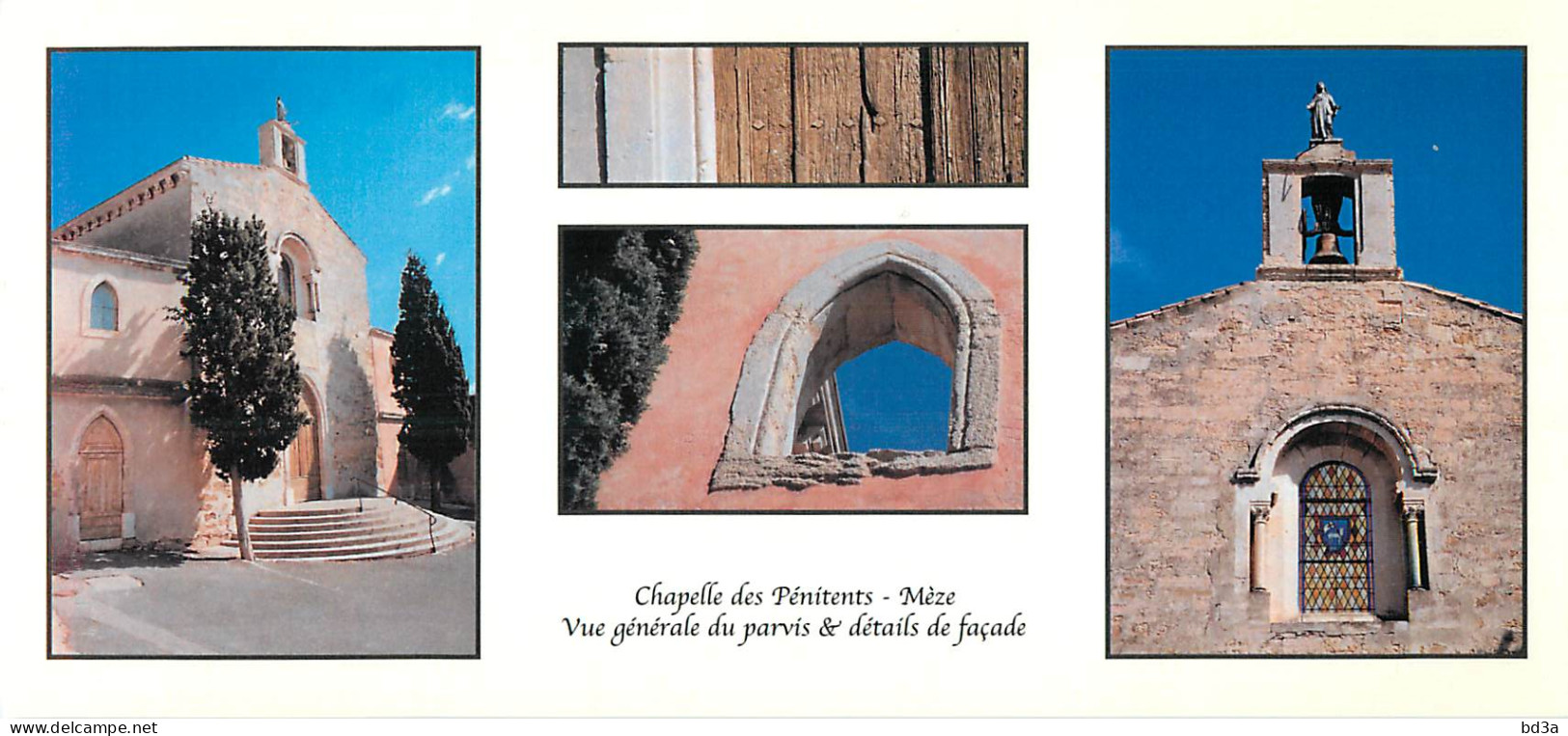 34 - MEZE - CHAPELLE DES PENITENTS * CPM GRAND FORMAT 21 X 10 CM - Mèze