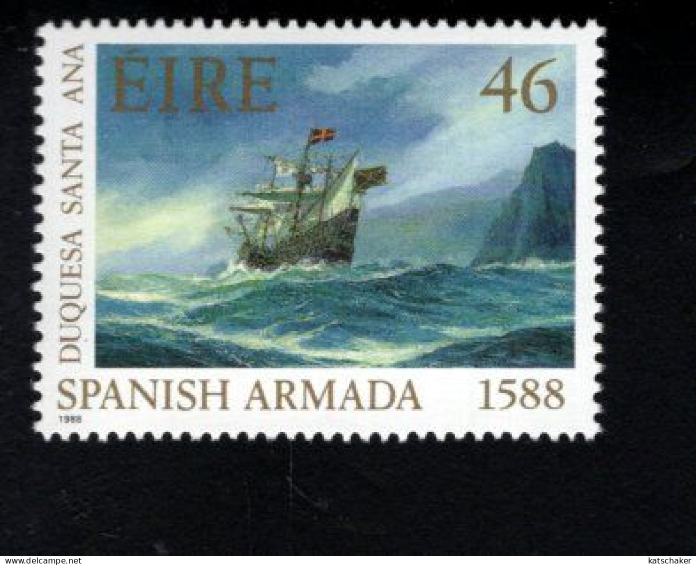 1997029145 1988  SCOTT 728 (XX) POSTFRIS  MINT NEVER HINGED - DEFEAT OF THE SPANISH ARMADA - 400TH ANNIV - Nuovi