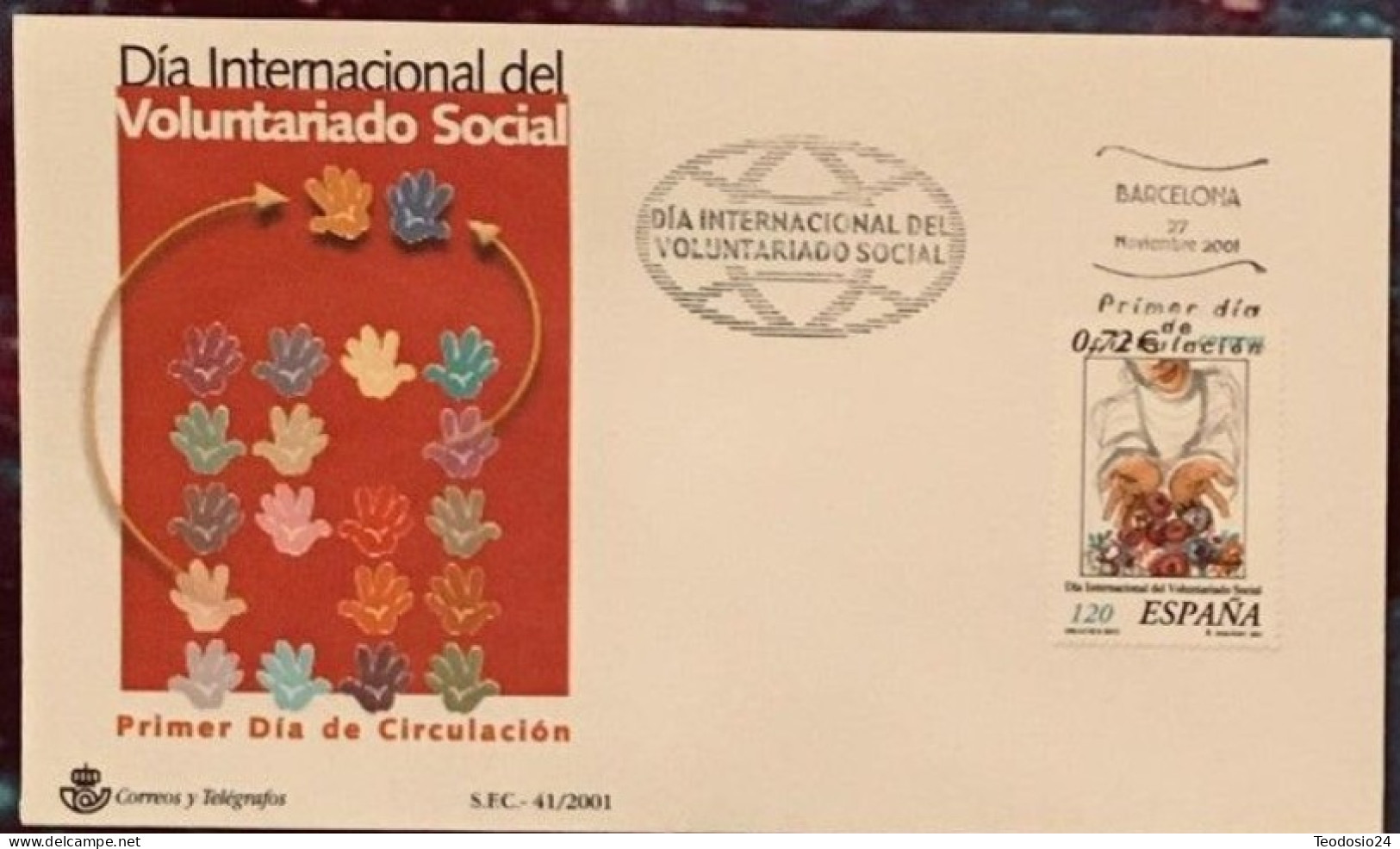 FDC  2001.-VOLUNTARIADO SOCIAL - FDC