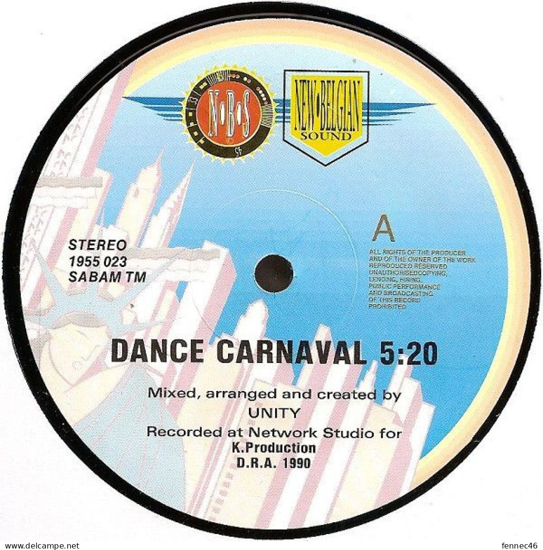 * Vinyle Maxi  45T -  UNITY - Dance Carnaval - 45 Rpm - Maxi-Single