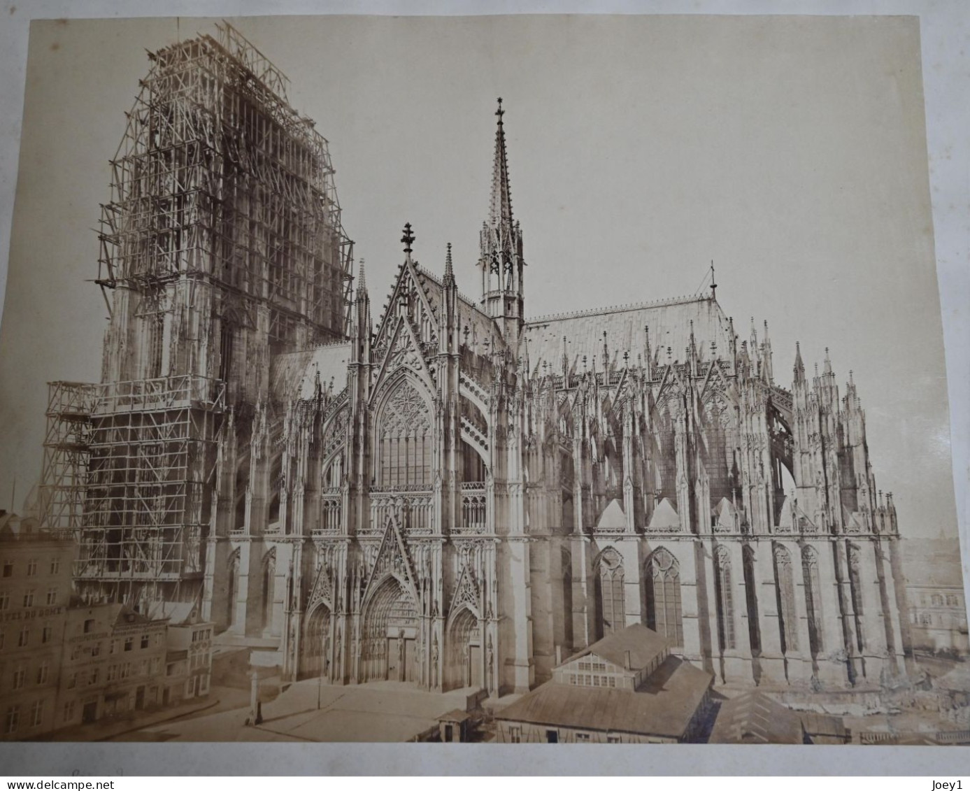 Photo De La Cathédrale De Köln /Cologne, Fin Des Travaux De Construction, Format 41/53 - Old (before 1900)