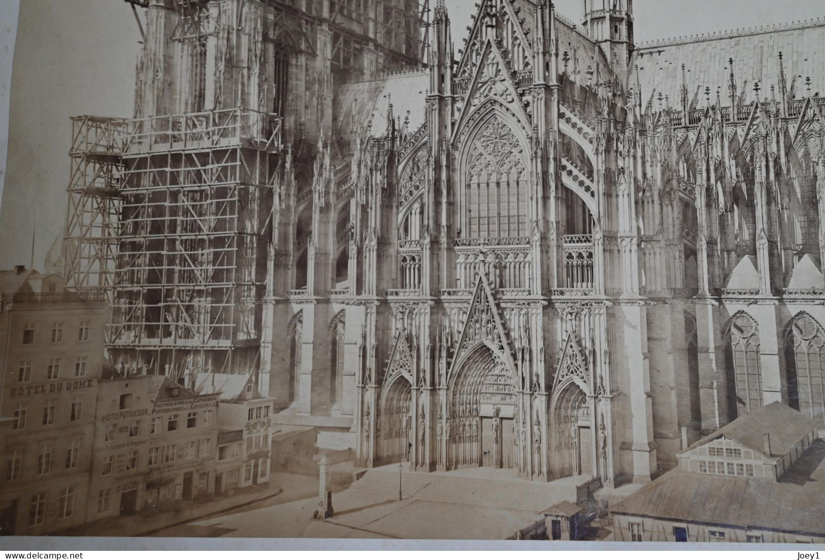 Photo De La Cathédrale De Köln /Cologne, Fin Des Travaux De Construction, Format 41/53 - Anciennes (Av. 1900)