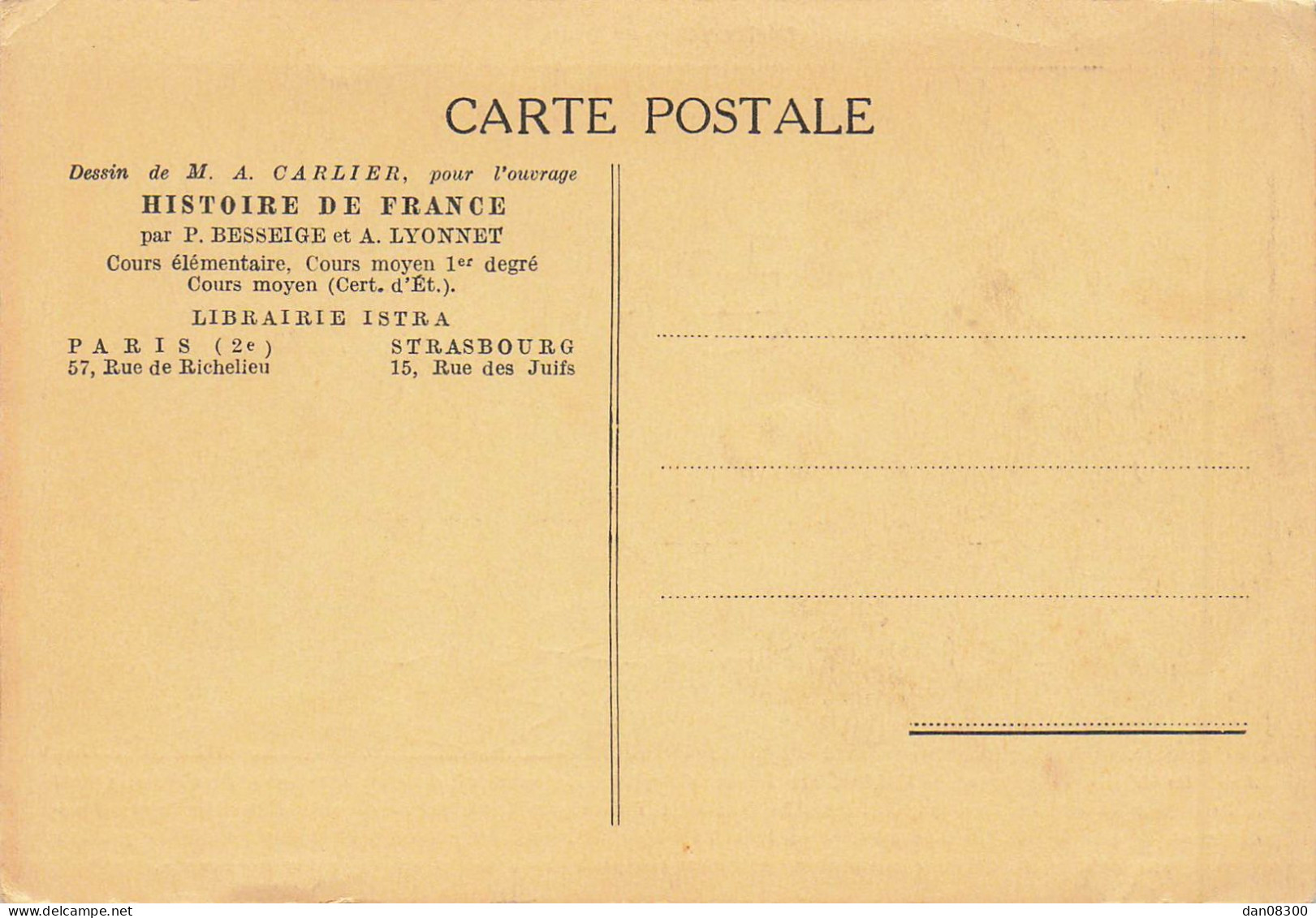 DESSIN DE A CARLIER POUR L'OUVRAGE HISTOIRE DE FRANCE ANGLAIS PILLANT UN BOURG - Histoire