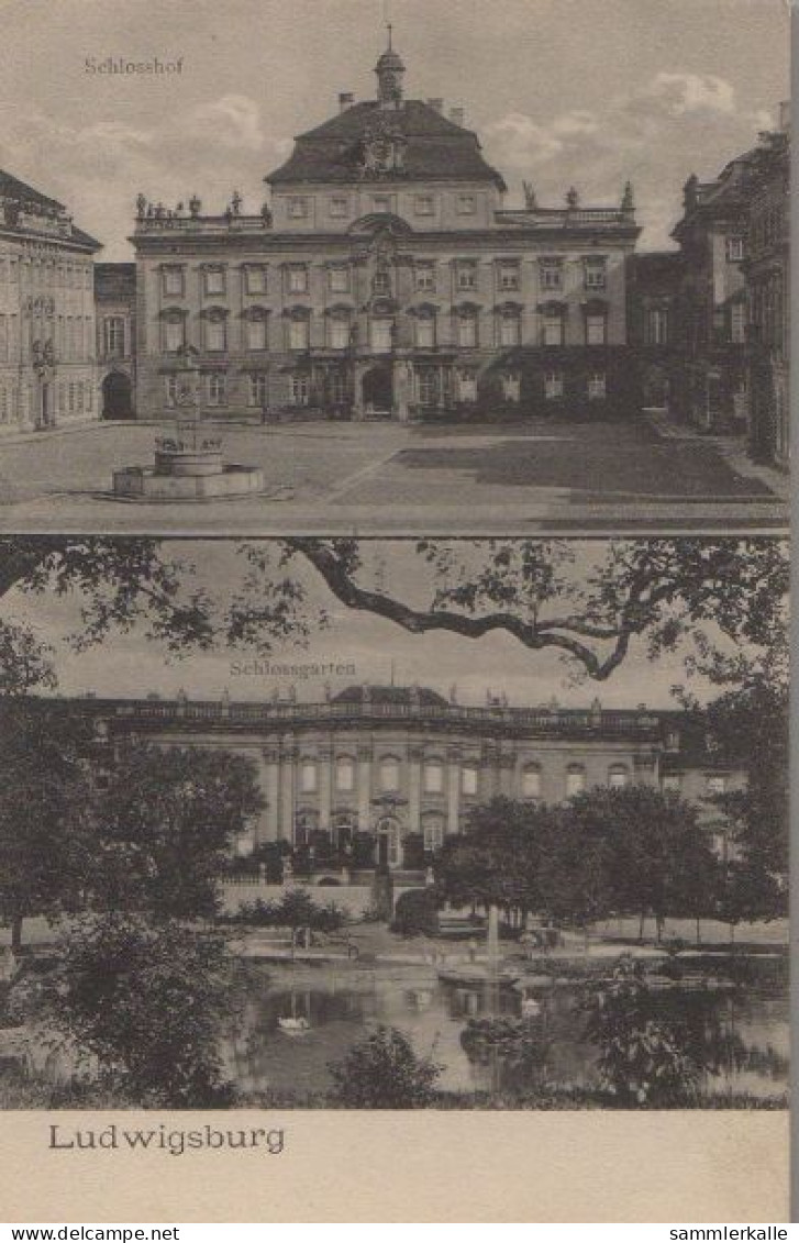 31362 - Ludwigsburg - Schlosshof, Schlossgarten - Ca. 1930 - Ludwigsburg