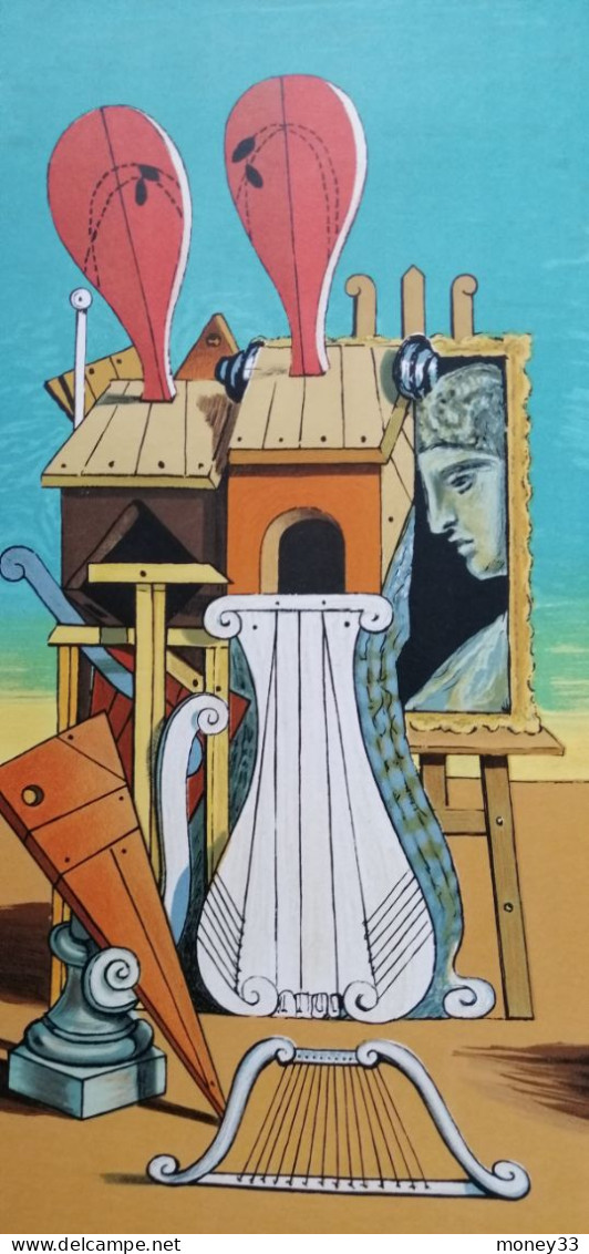 Affiche Originale Lithographique De Giorgio De Chirico " Galerie François Petit Paris Mourlot Imprimeur - Afiches