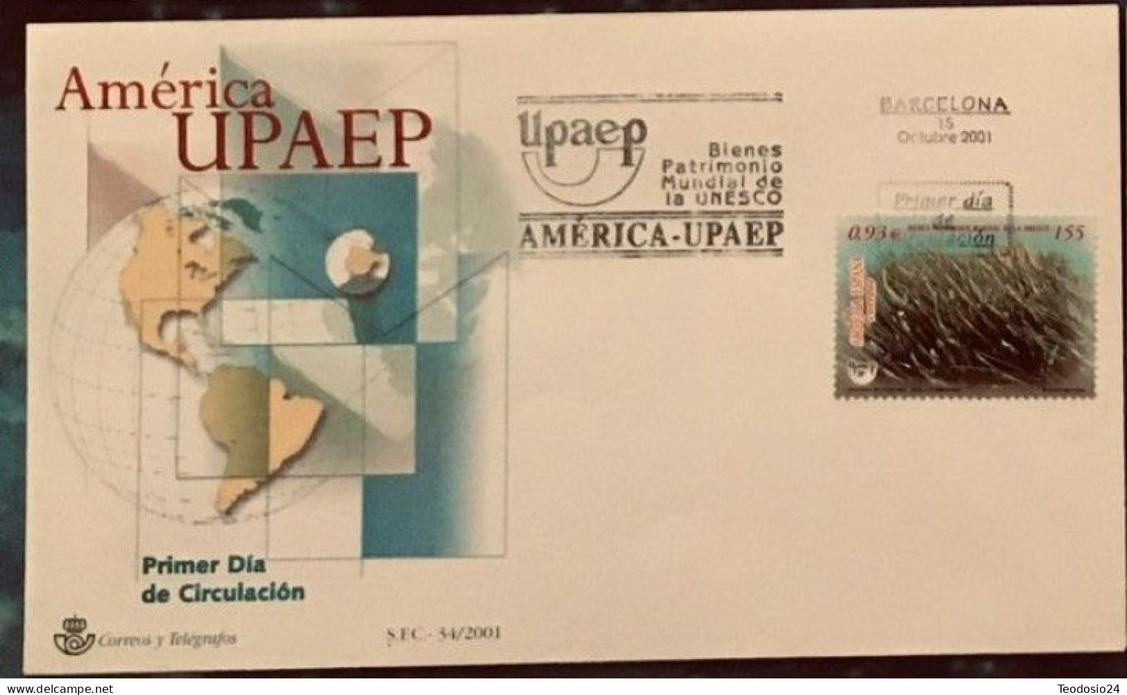 FDC  2001.-AMERICA UPAEP - FDC