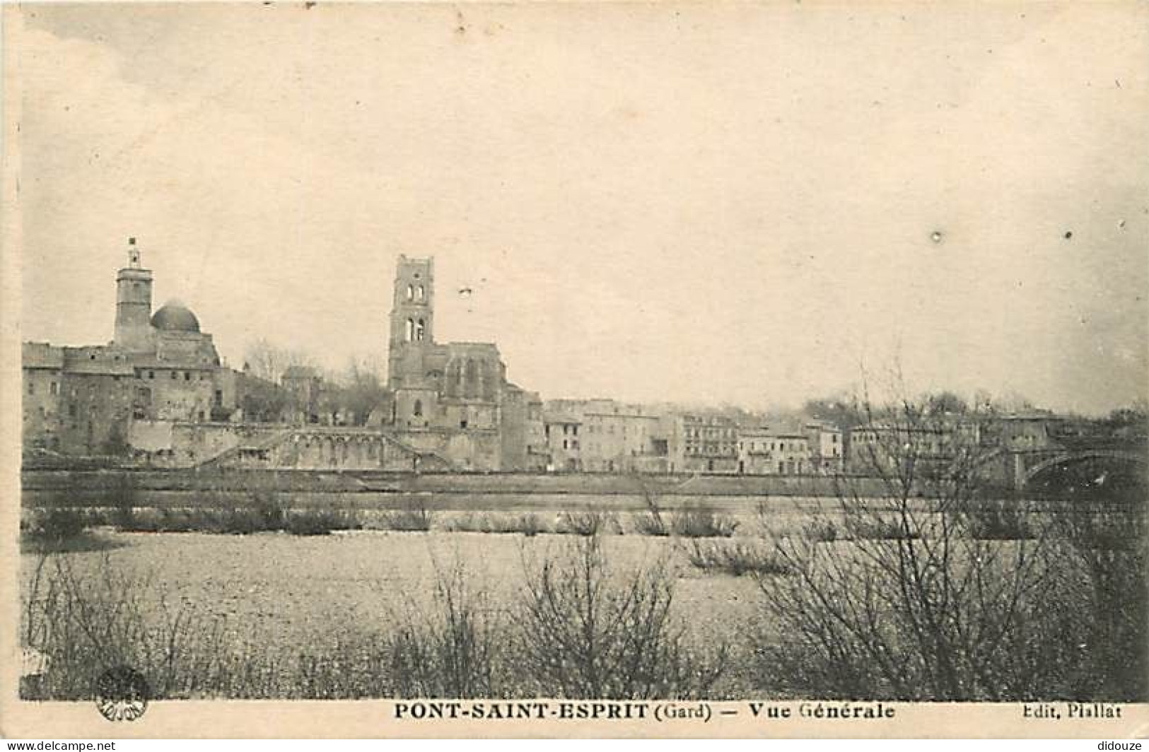 30 - Pont Saint Esprit - Vue Générale - Correspondance - CPA - Voyagée En 1916 - Voir Scans Recto-Verso - Pont-Saint-Esprit