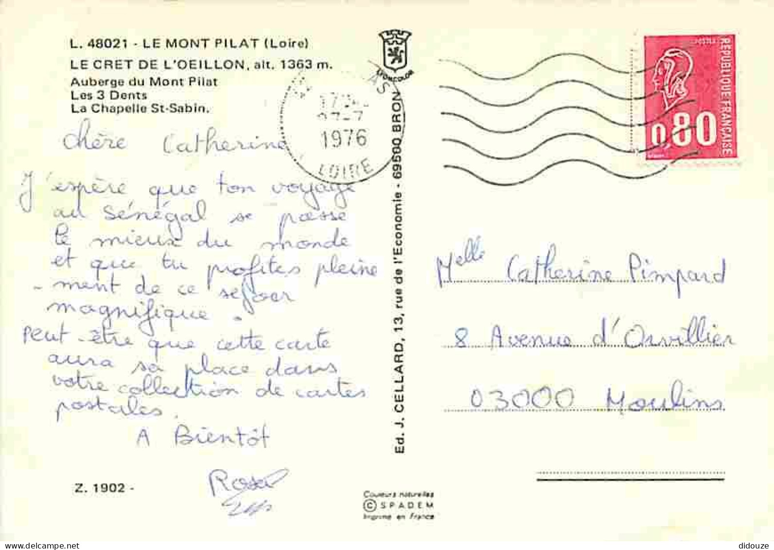 42 - Le Mont Pilat - Multivues - Automobiles - CPM - Voir Scans Recto-Verso - Mont Pilat