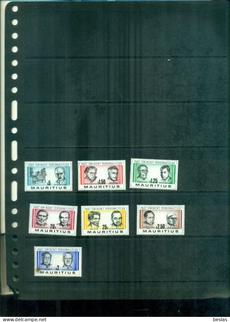 MAURITIUS  PERSONNALITES 7 VAL NEUFS A PARTIR DE 0,75 EUROS - Maurice (1968-...)