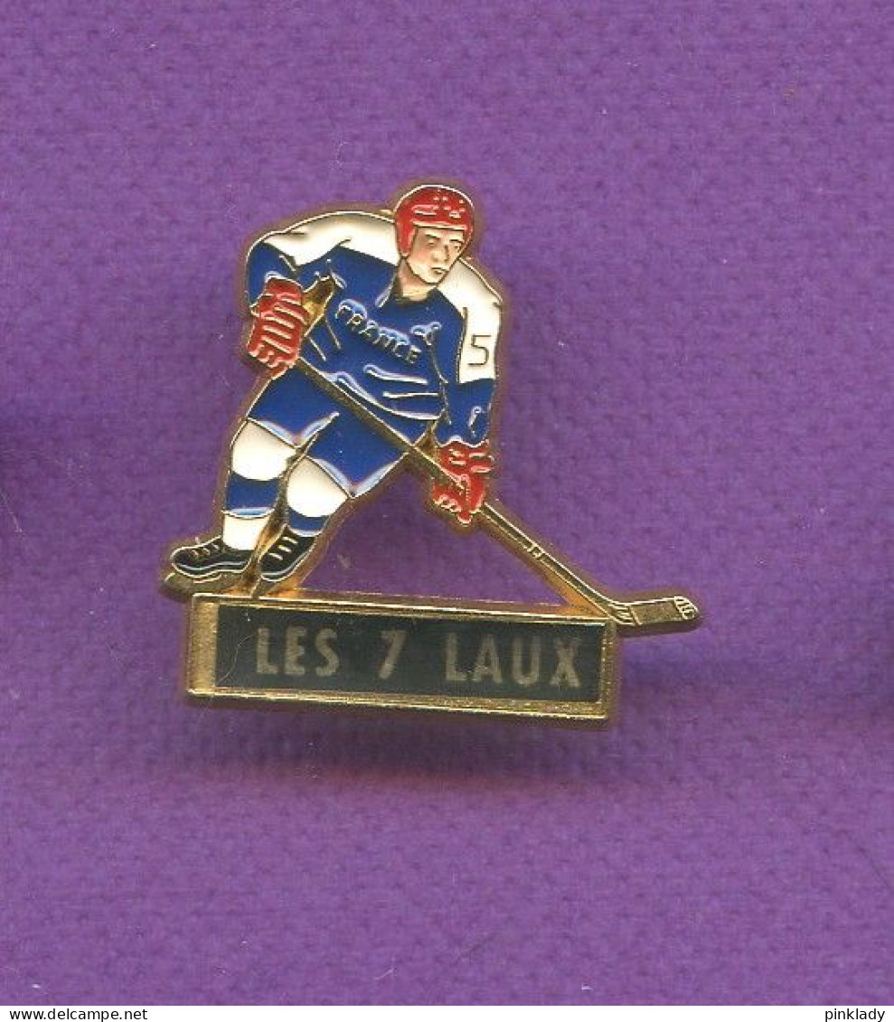 Rare Pins Hockey Sur Glace Les 7 Laux Q308 - Sport Invernali