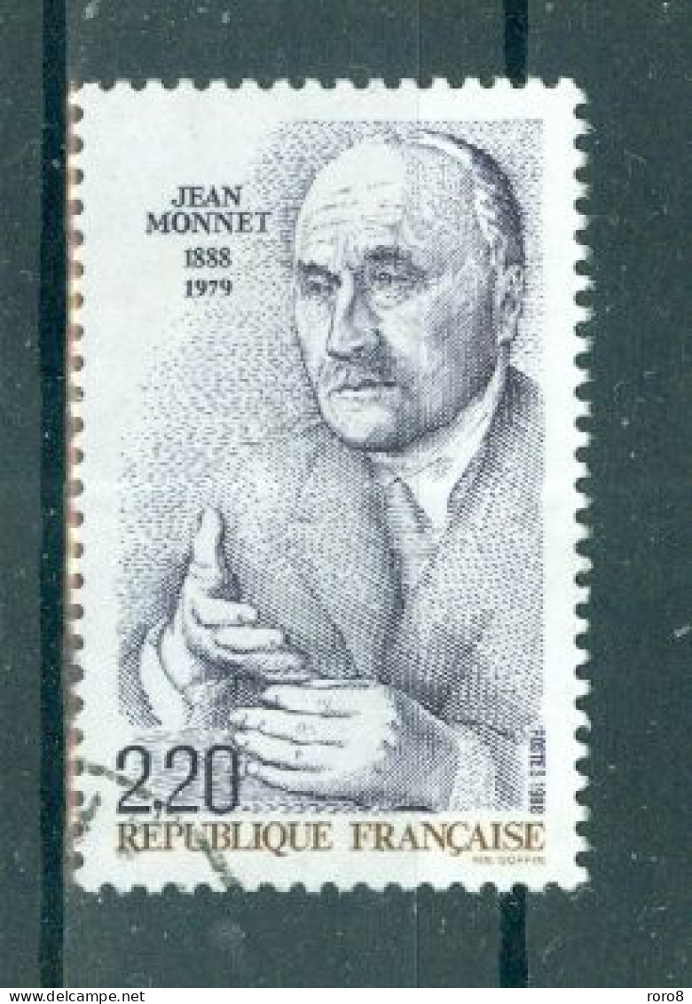 FRANCE - N°2533 Oblitéré - Europa. Centenaire De La Naissance De Jean Monnet (1888-1978). - Usados