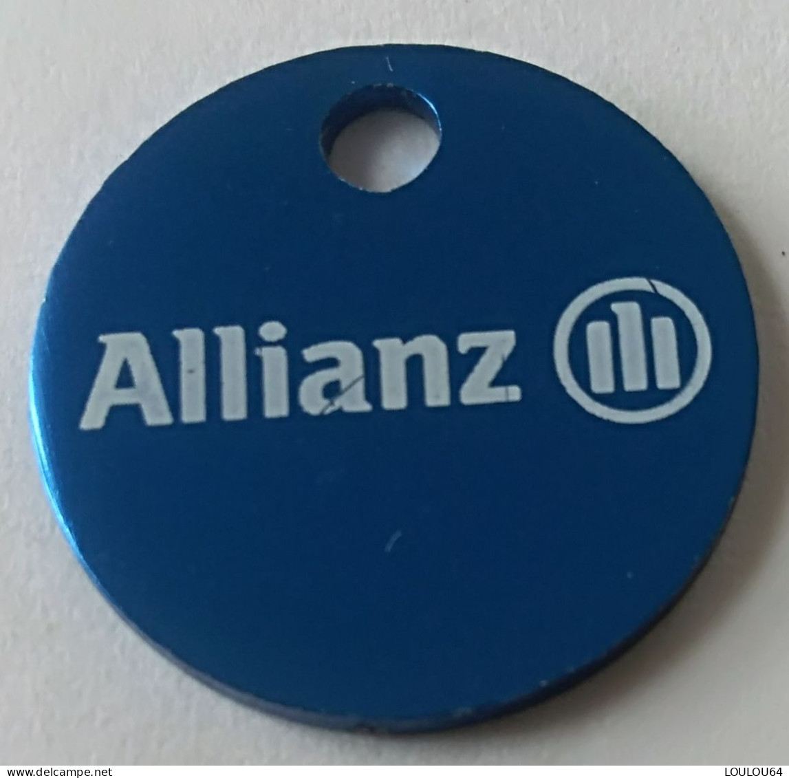 Jeton De Caddie - Assurances - Allianz - En Métal - - Gettoni Di Carrelli